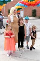LOS ANGELES, OCT 23 - Tori Spelling, children at the Elizabeth Glaser Pediatric AIDS Foundation A Time For Heroes Event at Smashbox Studios on October 23, 2016 in Culver City, CA photo