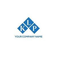 diseño de logotipo de letra klp sobre fondo blanco. concepto de logotipo de letra de iniciales creativas klp. diseño de letras klp. vector
