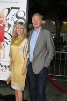 LOS ANGELES, SEP 19 - Blythe Danner, Ed Begley Jr arriving at the What s Your Number  Los Angeles Premiere at Regency Village Theater on September 19, 2011 in Westwood, CA photo