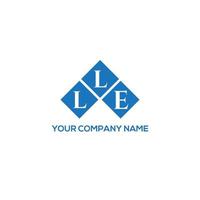 LLE letter logo design on WHITE background. LLE creative initials letter logo concept. LLE letter design. vector