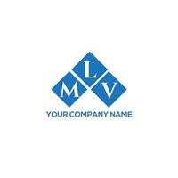 MLV letter logo design on WHITE background. MLV creative initials letter logo concept. MLV letter design. vector