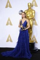 LOS ANGELES, FEB 28 - Brie Larson at the 88th Annual Academy Awards, Press Room at the Dolby Theater on February 28, 2016 in Los Angeles, CA photo