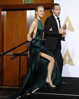 LOS ANGELES, FEB 28 - Rachel McAdams, Emmanuel Lubezki at the 88th Annual Academy Awards, Press Room at the Dolby Theater on February 28, 2016 in Los Angeles, CA photo