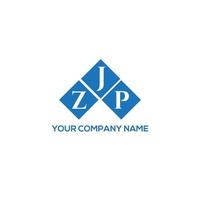 ZJP letter logo design on WHITE background. ZJP creative initials letter logo concept. ZJP letter design. vector