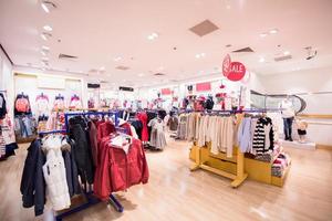 interior of clothing store photo