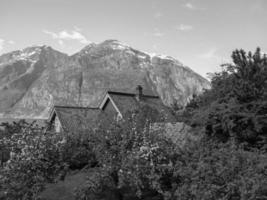 tiempo de primavera en eidfjord noruega foto