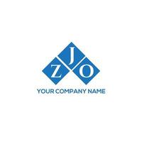 ZJO letter logo design on WHITE background. ZJO creative initials letter logo concept. ZJO letter design. vector