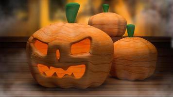 The pumpkin jack for halloween holiday concept 3d rendering. photo