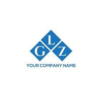 GLZ letter logo design on WHITE background. GLZ creative initials letter logo concept. GLZ letter design. vector