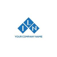 ILN letter logo design on WHITE background. ILN creative initials letter logo concept. ILN letter design. vector