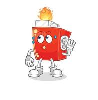 lighter cartoon character vector