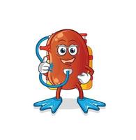 kidney cute vector