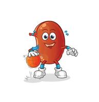 kidney mascot vector