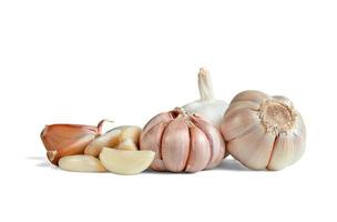 garlic isolated on white background  ,include clipping path photo