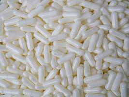 The white capsules image for medical and sci content photo