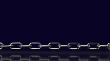 metal chain for business or abstract  background  concept 3d rendering photo