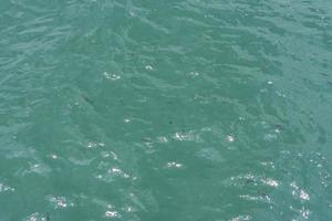 Light waves on the surface of the emerald sea photo