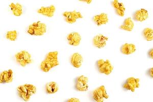 Popcorn isolated on white background photo
