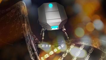 The nano robotic for medical and sci background content 3d rendering photo