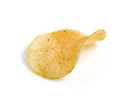 potato chips isolated on white background photo