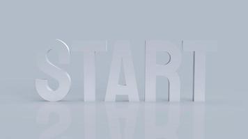 white start text for business concept  3d rendering photo