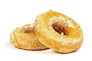 sugar ring donut isolated on white background photo