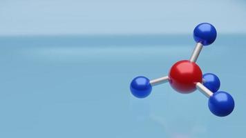 la imagen de la molécula para ciencia y contenido médico renderizado 3d foto