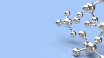 The molecule  image for sci and medical content 3d rendering photo