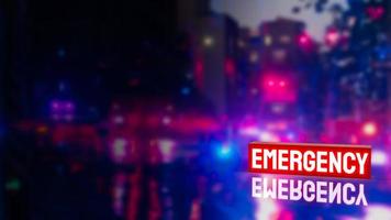 emergency light box in dark for rescue or  safety concept 3d rendering photo