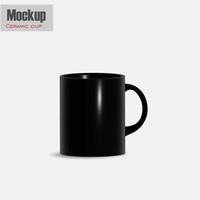 Mug Mockup with white background. realistic white coffee mugs isolated on transparent background template for mockup.3d illustration. photo