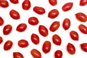 cherry tomato isolated on white background photo