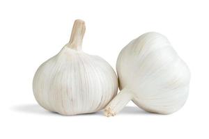 garlic isolated on white background ,include clipping path photo