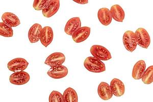 cherry tomato isolated on white background photo