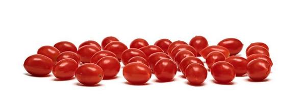 cherry tomato isolated on white background photo