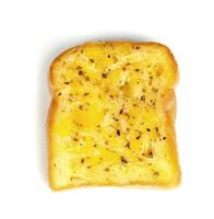 Garlic Bread with Cheese isolated on white background photo