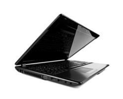 computer laptop isolated on white background ,include clipping path photo