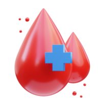 Medical Icon, blood 3d illustration png