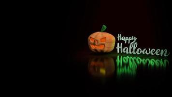 pumpkin lantern  for halloween  concept 3d rendering photo