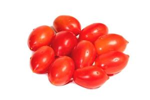 cherry tomato isolated on white background photo