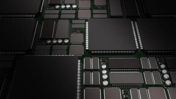 The  pcb or printed circuit board for technology content 3d rendering photo