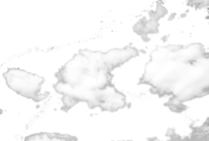 nubes en el cielo sobre fondo transparente archivo png