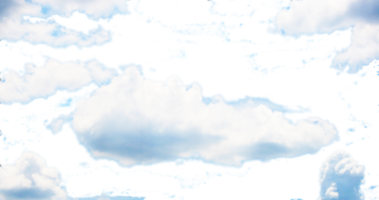 nuages dans le ciel sur fond transparent fichier png