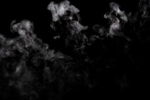 Abstract powder or smoke effect isolated on black background,Out of focus photo