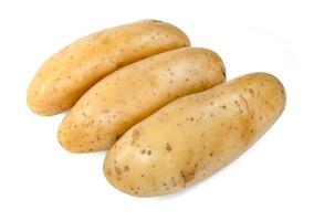 potatoes isolated on white background photo