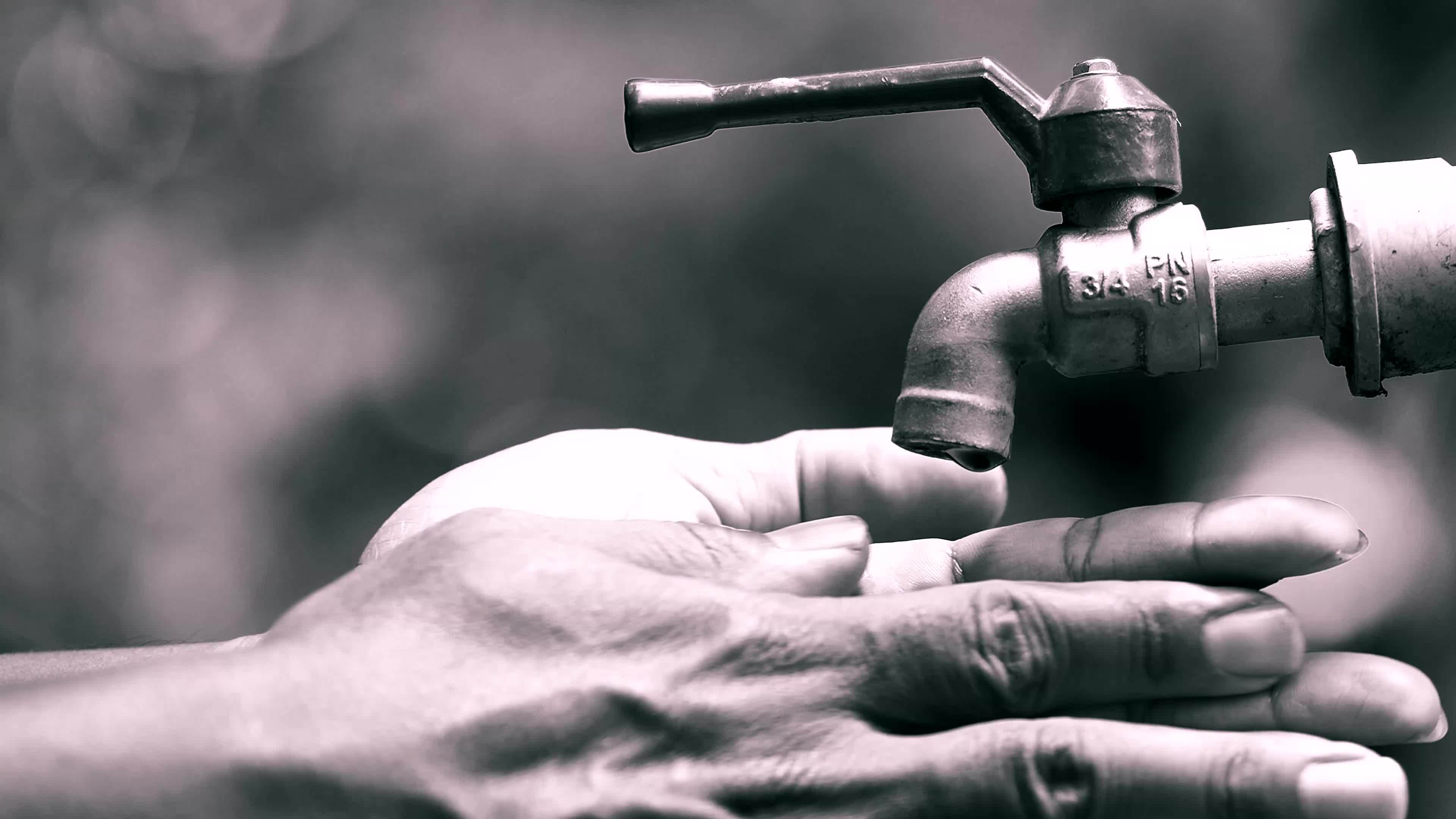 The concept of water crisis and despair from lack of clean water caused