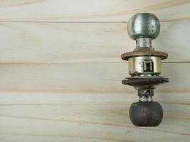 The rusty door knob for background security content. photo