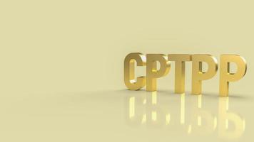 The cptpp or Comprehensive and Progressive Agreement for Trans Pacific Partnership 3d rendering for background photo