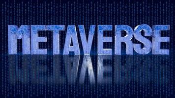 The metaverse glow in the dark for technology  or business concept 3d rendering photo