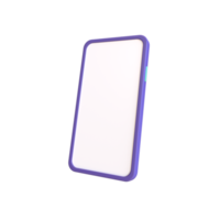 ilustração de renderização 3d de estilo simples moderno de telefone inteligente png