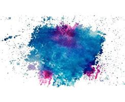Abstract art of colorful bright ink and watercolor textures on white paper background. Paint leaks and ombre effects art work. Background abstract concept. photo